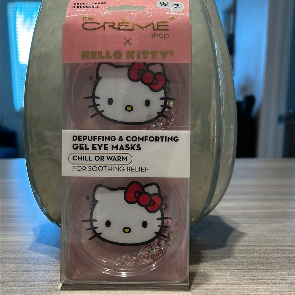 Hello Kitty Depuffing & Comforting Gel Eye Masks For Soothing Relief